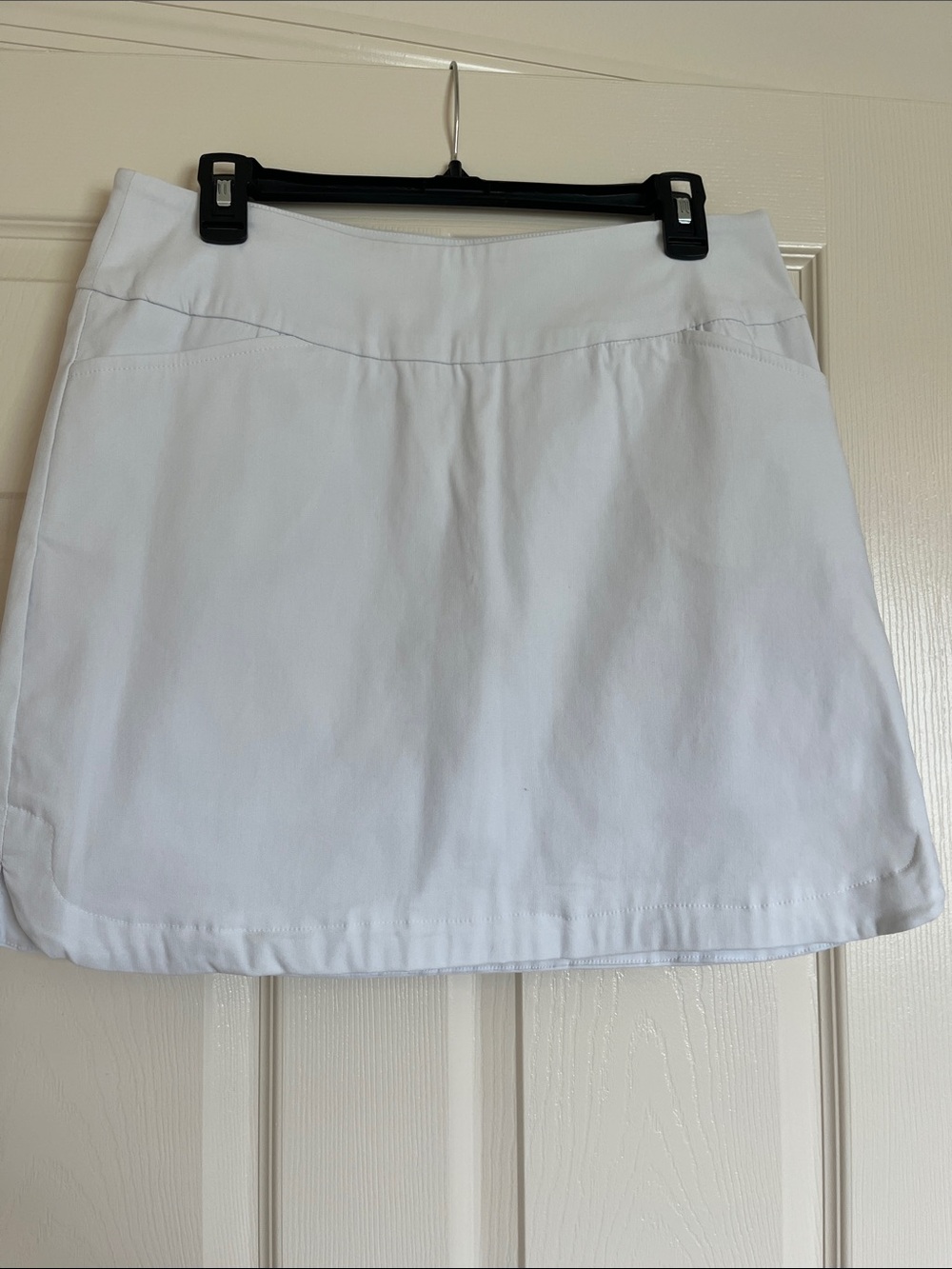 White Coconut Row Athletic Skort